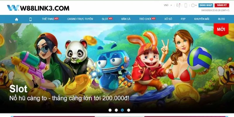 Nổ hũ W 88 là sảnh chơi nổi bật với giao diện đẹp mắt