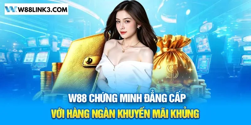 Kho khuyến mãi đỉnh nóc được W88 ưu ái dành cho hội viên.